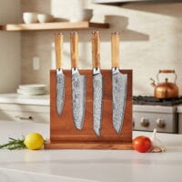 Bloc couteaux sur plan de travail