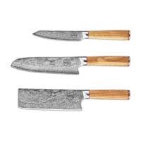Sumisu Knives 3 pieces Wood Cuisine Amateur allonge