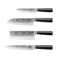 Sumisu Knives 4 pieces Black Cuisine Amateur allonge