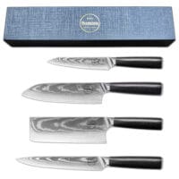 Sumisu Knives 4 pieces Black Cuisine Amateur avec emballage
