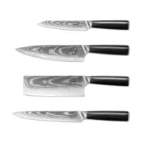 Sumisu Knives 4 pieces Black Cuisine Chef allonge