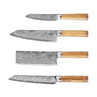 Sumisu Knives 4 pieces Wood Cuisine Chef allonge