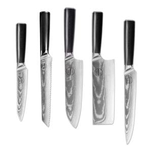 Sumisu Knives 5 pieces Black avec couteau a pain