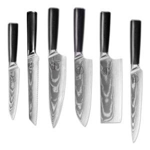 Sumisu Knives 6 pieces Black