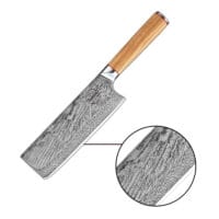 Sumisu Knives Nakiri Wood detail