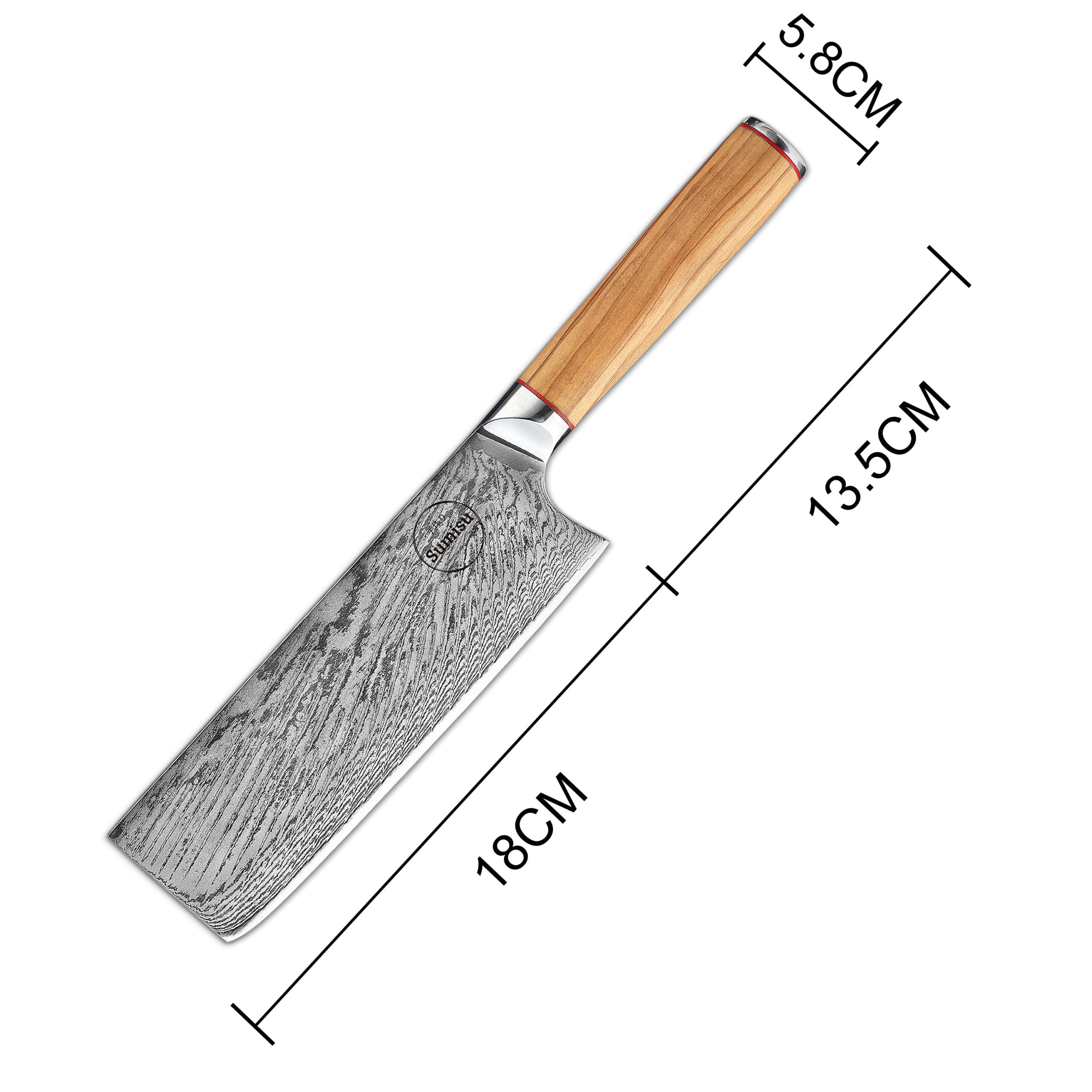 Sumisu Knives Nakiri Wood dimensions