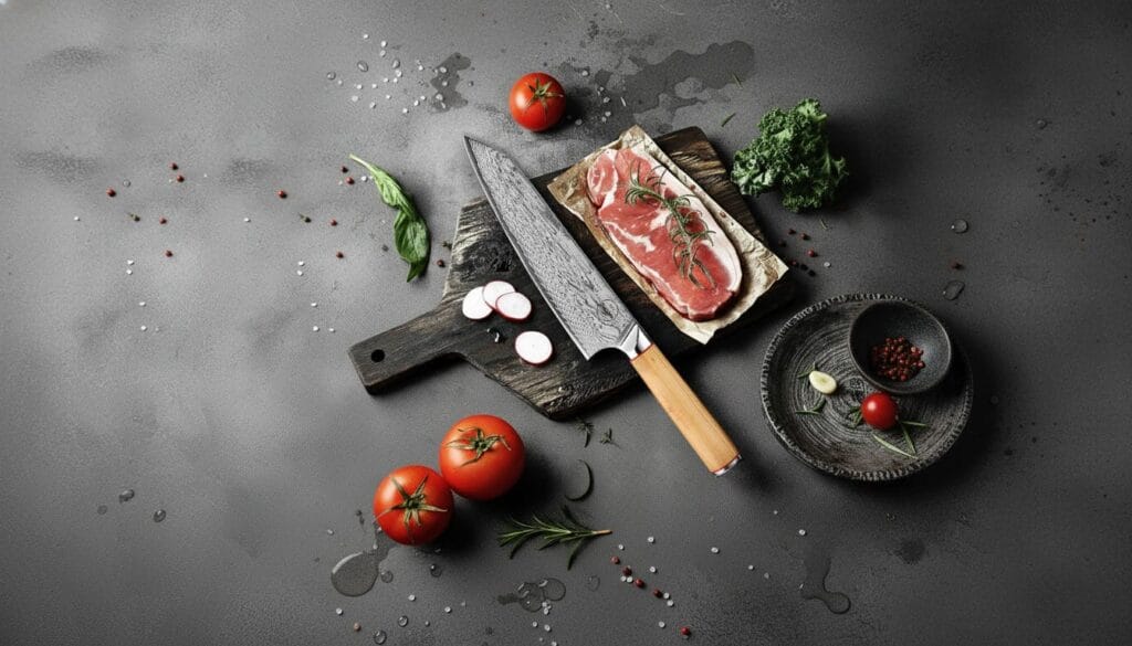 Sumisu couteau Kiritsuke lifestyle